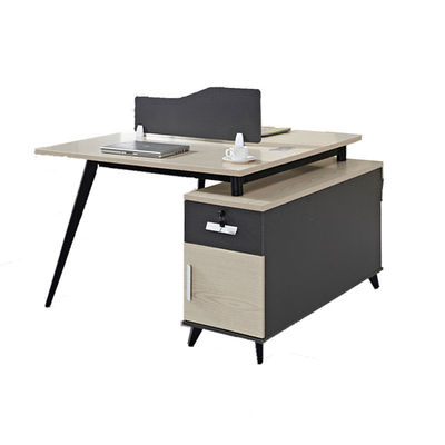 Tableau de travail de bureau / verre / tissu / acier pour meubles sur mesure