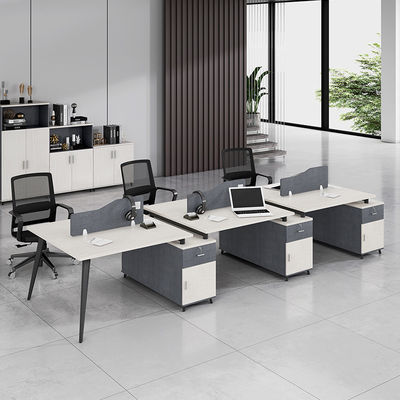 Tableau de travail de bureau / verre / tissu / acier pour meubles sur mesure