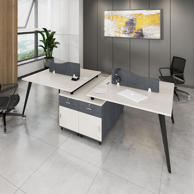 Tableau de travail de bureau / verre / tissu / acier pour meubles sur mesure