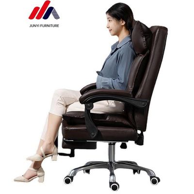 Type métallique Autre chaise haute arrière pour PC de bureau avec exécutif en cuir mobile