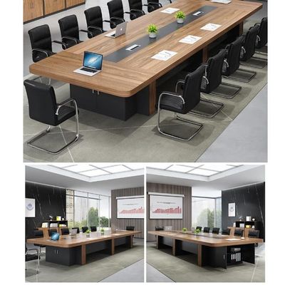 25 mm d'épaisseur Table haut meubles de bureau Conférence Table longue pour la négociation