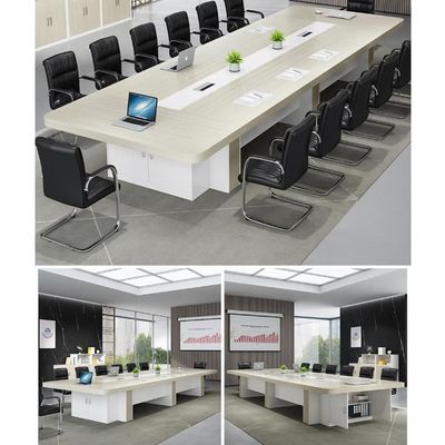25 mm d'épaisseur Table haut meubles de bureau Conférence Table longue pour la négociation