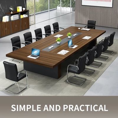 E1 MDF/MFC Mélamine Table de réunion énorme Table de conférence moderne pour multi-fonctionnel