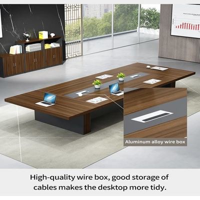 E1 MDF/MFC Mélamine Table de réunion énorme Table de conférence moderne pour multi-fonctionnel