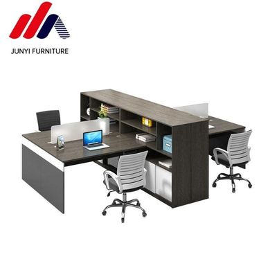 Station de travail de bureau de style moderne avec conception modulaire ouverte et matériau MFC