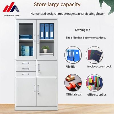 Armoire de dossiers de stockage de bureau avec structure de démontage et matériau en acier inoxydable