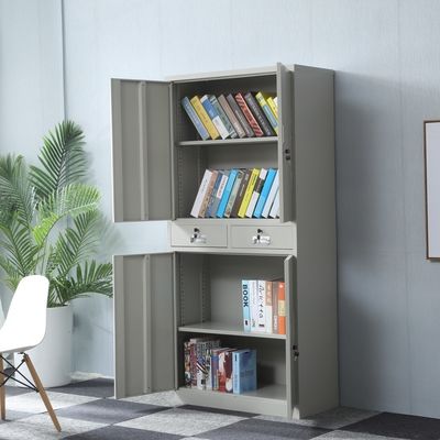 10 Armoire de dossiers pour le bureau Armoire en métal Armoire en fer 2 portes Armoire en acier Armoire en filet