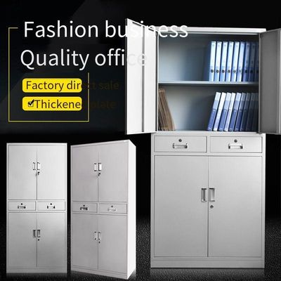 10 Armoire de dossiers pour le bureau Armoire en métal Armoire en fer 2 portes Armoire en acier Armoire en filet