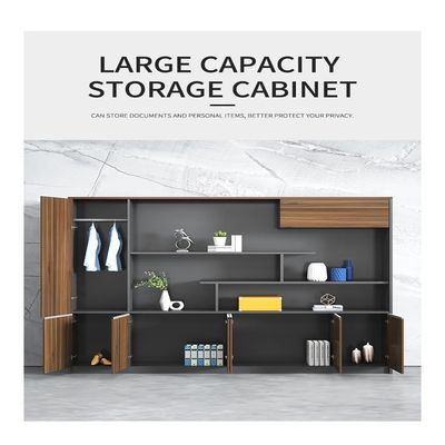 Épaisseur de 25 mm Armoire de rangement de bureau en bois pour l'affichage de fichiers Étagère arrière-plan
