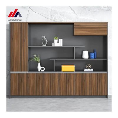 Épaisseur de 25 mm Armoire de rangement de bureau en bois pour l'affichage de fichiers Étagère arrière-plan