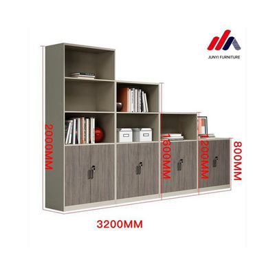Armoire à fichiers en bois pour les installations de loisirs et étagère de stockage ouverte dans un immeuble de bureaux