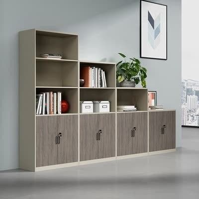 Armoire à fichiers en bois pour les installations de loisirs et étagère de stockage ouverte dans un immeuble de bureaux